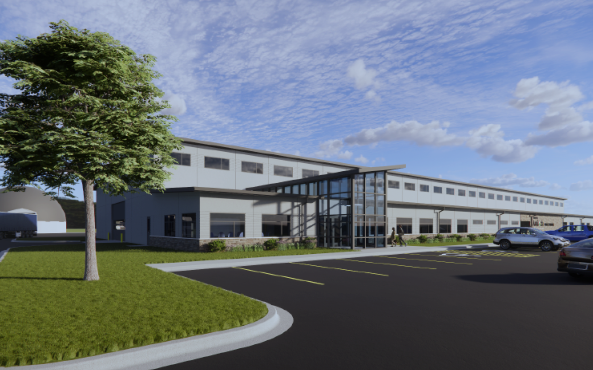 Rendering of finished parkway