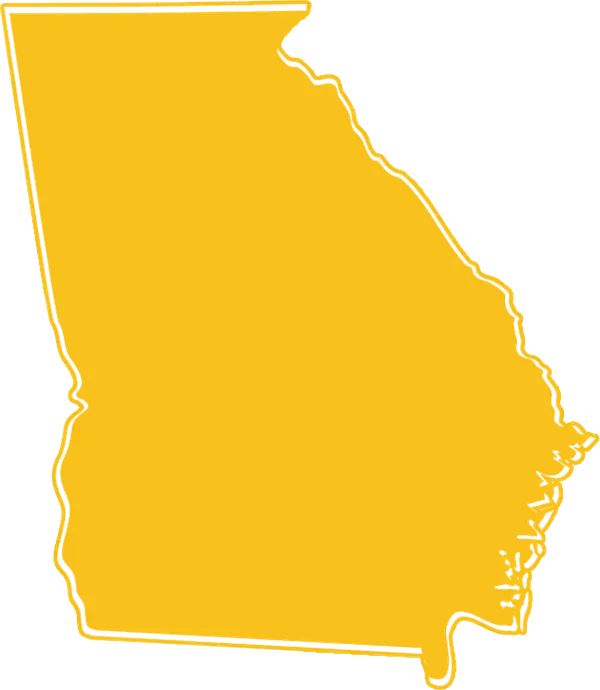 Map of Fine Line Dumping and Rentals service area in North Georgia