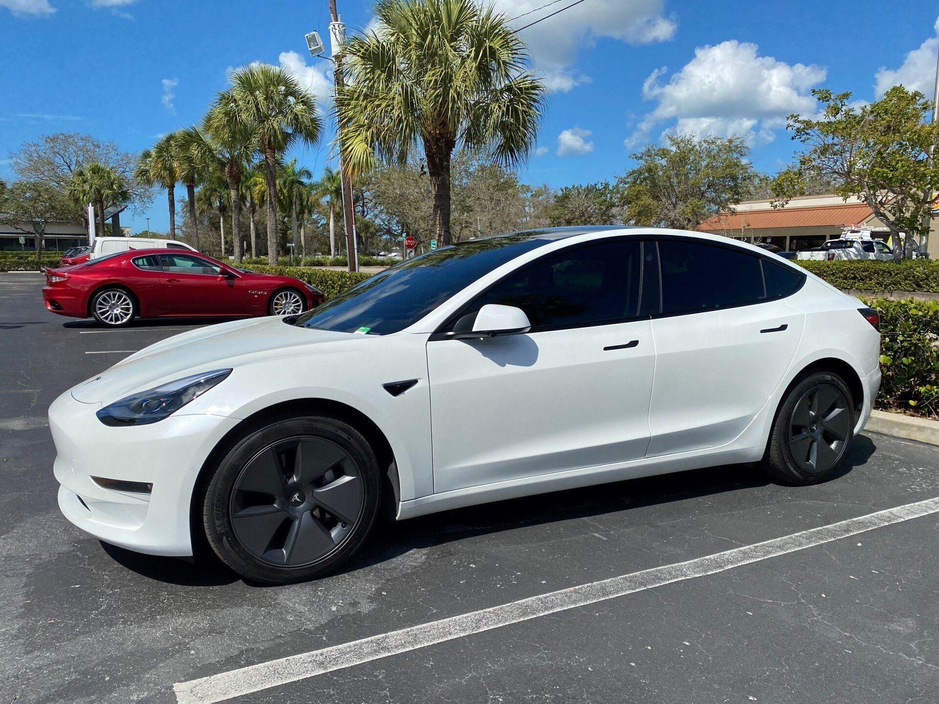 EV parked in Florida sun