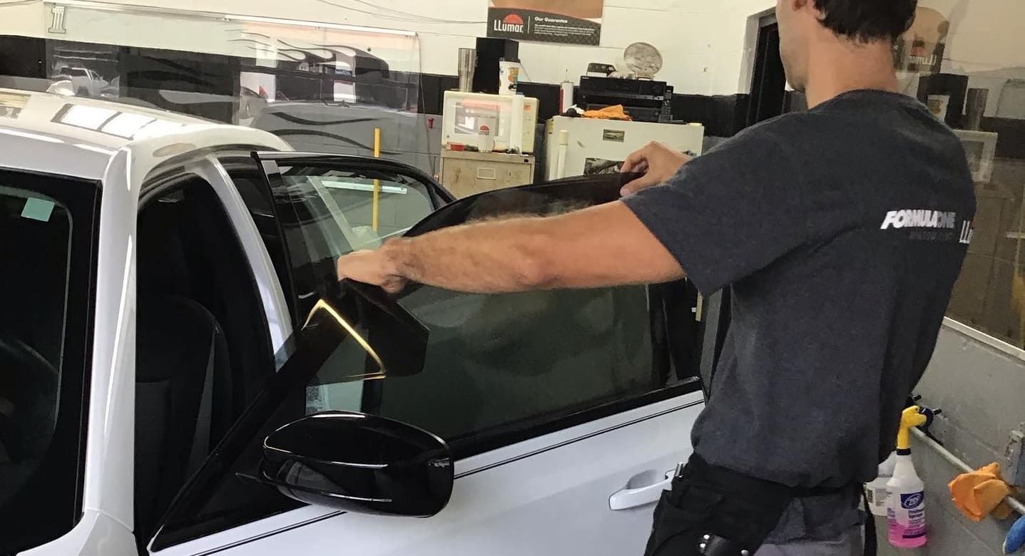 Professional car window tint installation