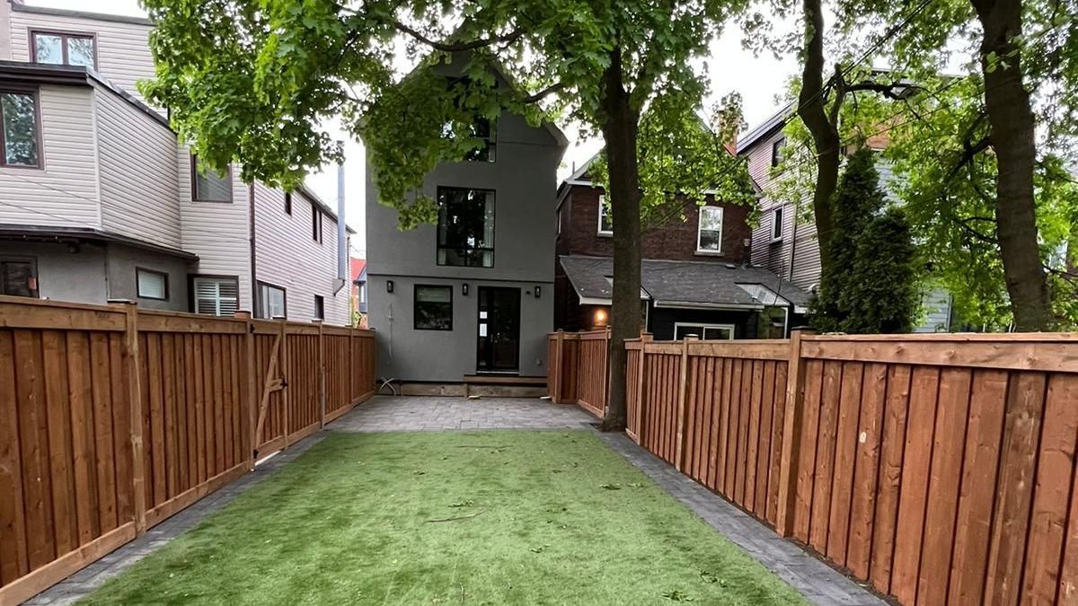 wood fence front
