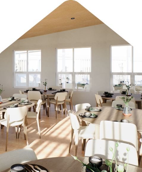 Residents’ lounge and function area for gatherings at Mariposa Mews