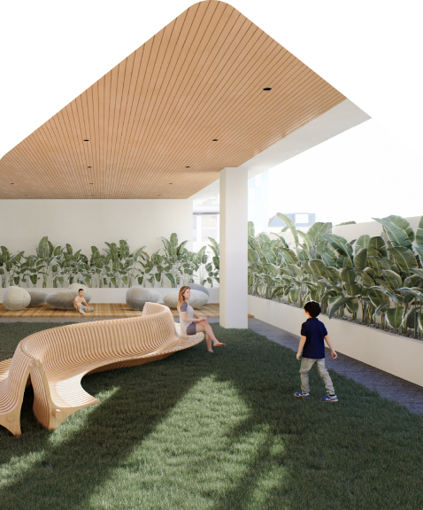 Children’s play zone promoting community and wellness at Mariposa Mews