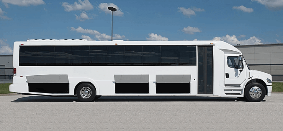 50 passenger party bus rental exterior photo