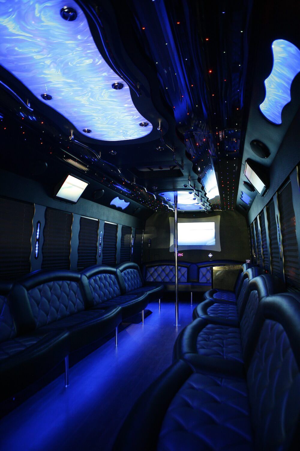 38 passenger party bus rental exterior Temecula CA