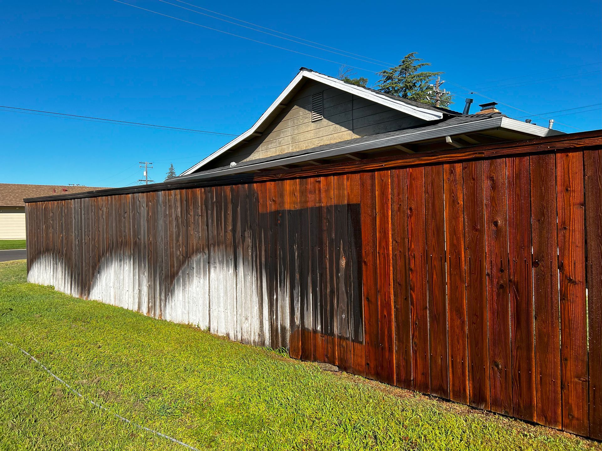 Before Painting a Wooden Fence