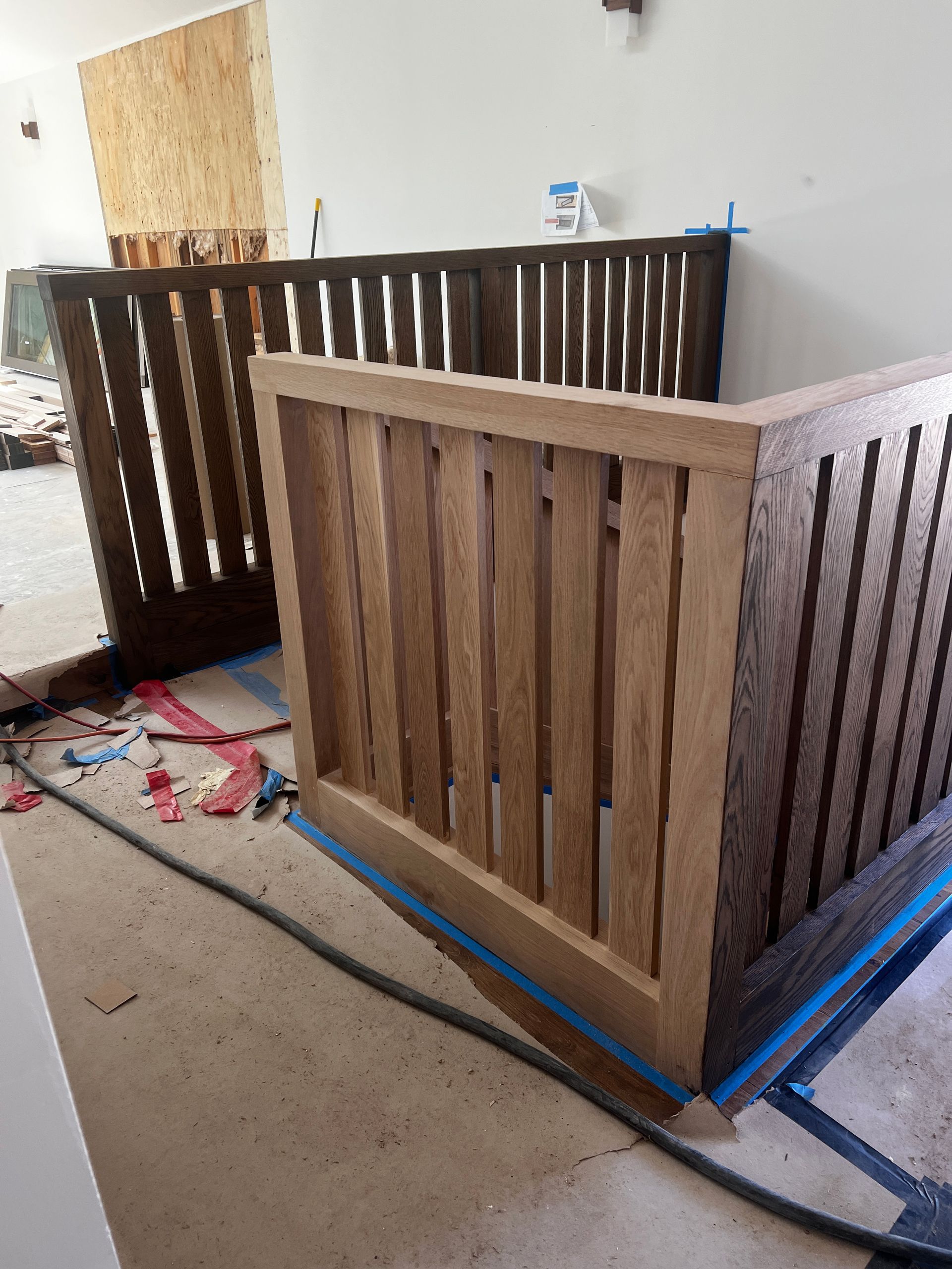 After Painting Wooden Railing