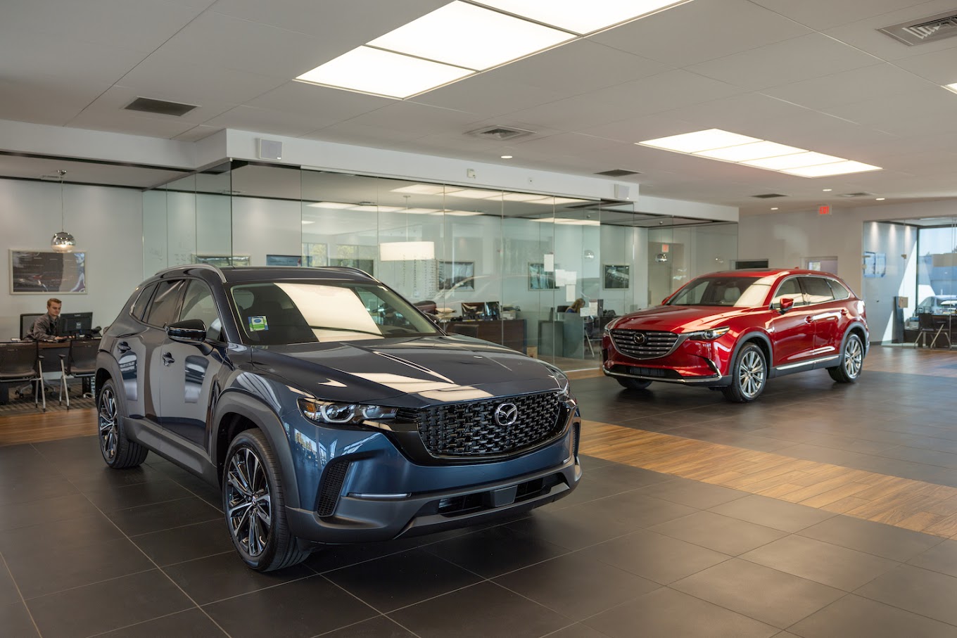 Women looking at post it notes