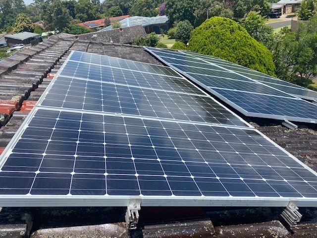 Solar Panels After Clean — Leonard Gray Roof Tiling In Goonellabah, NSW