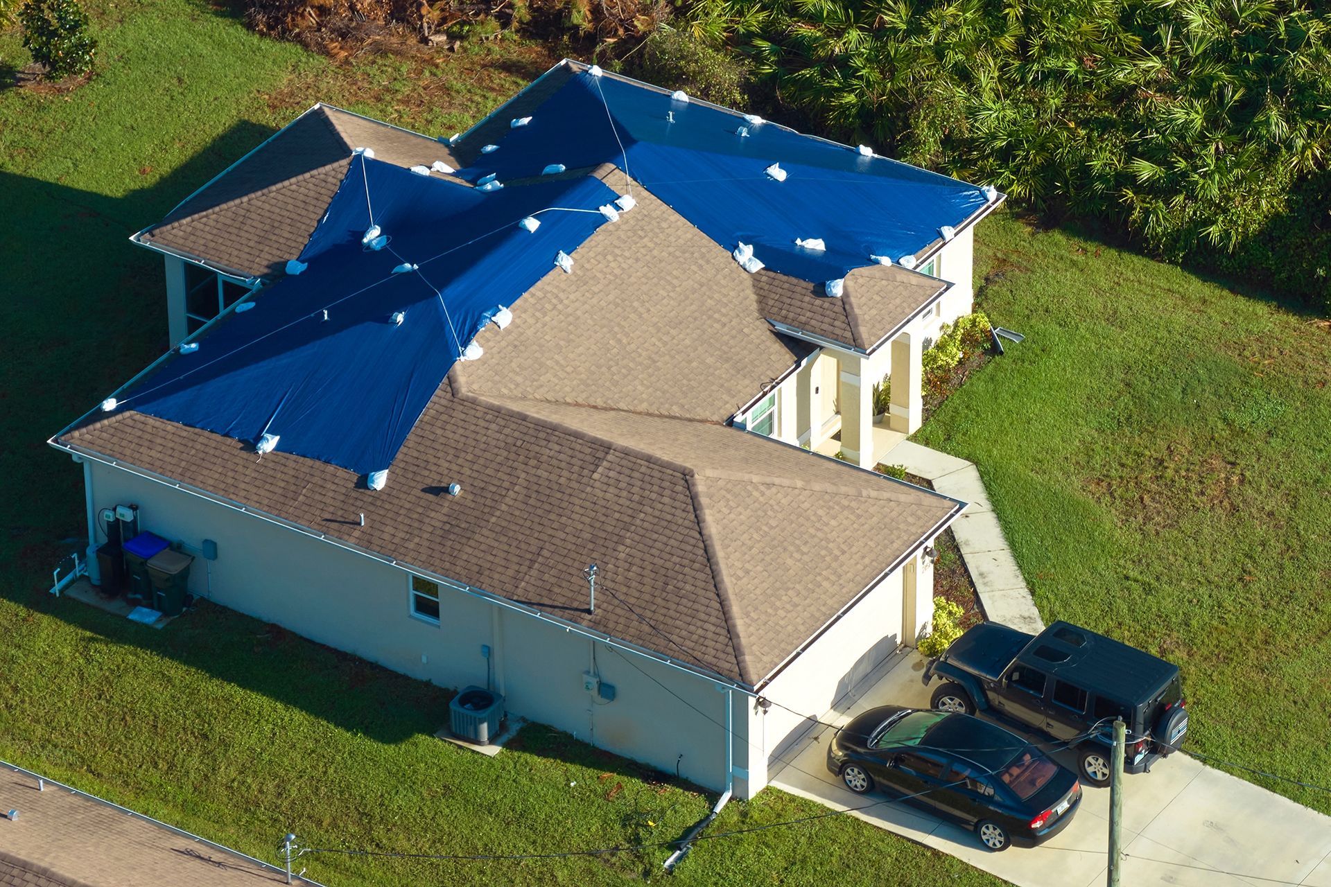 House With Damaged Roof