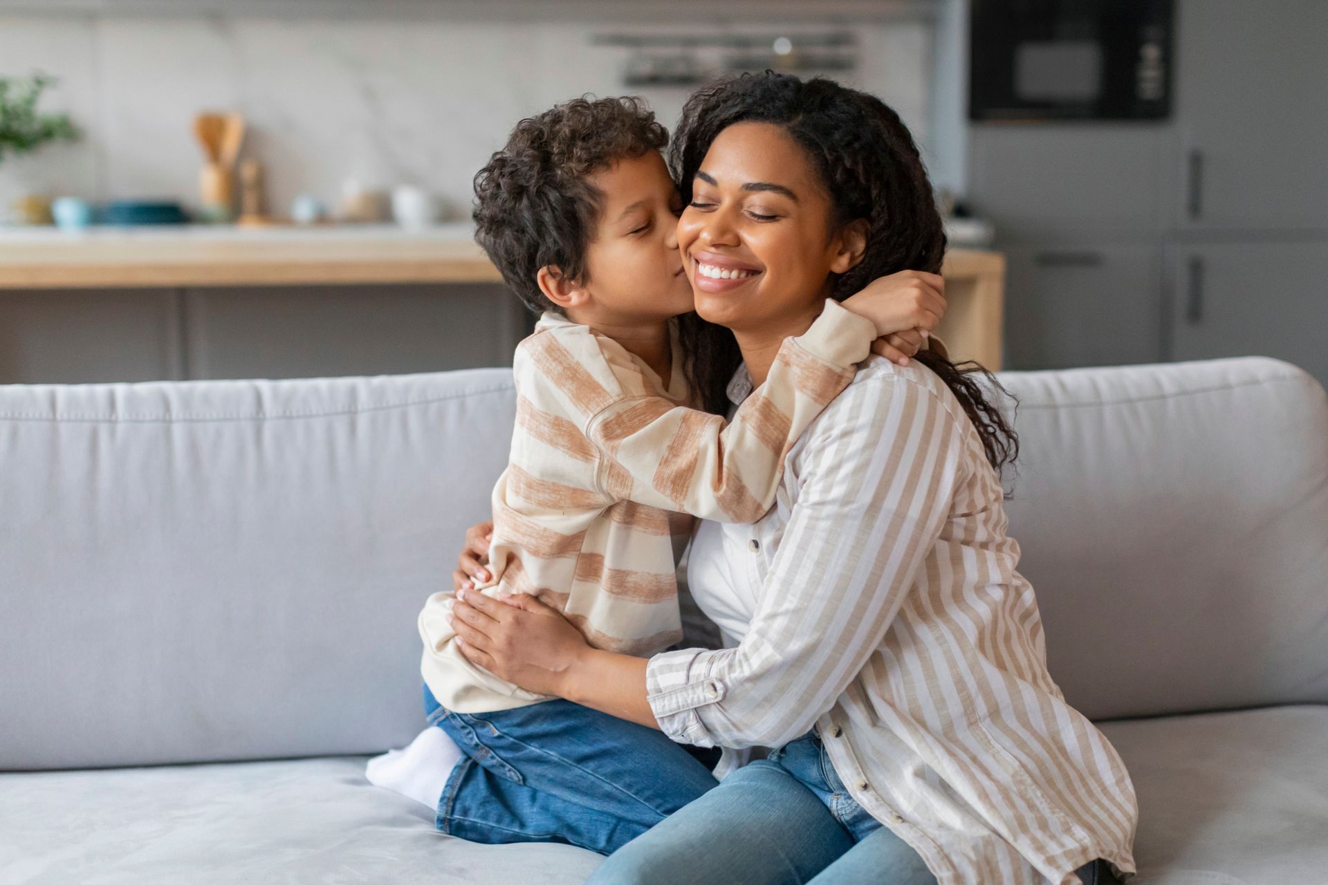 Mother and son
