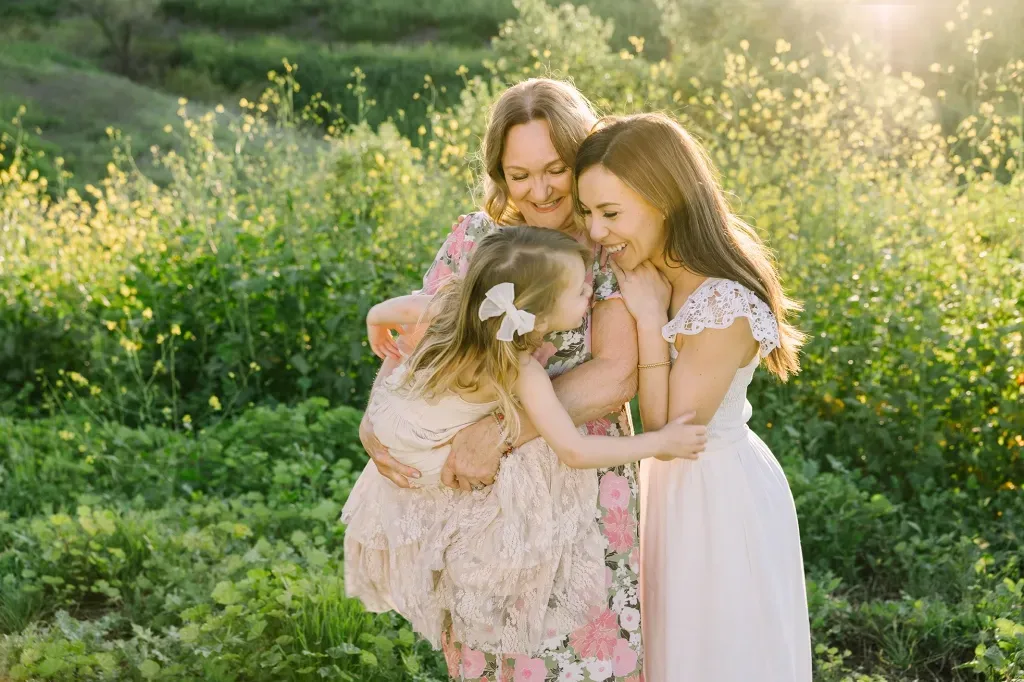 Generational Family Photos | Mother Daughter Portraits | Orange County Family Photographer | Shy Heart Studios