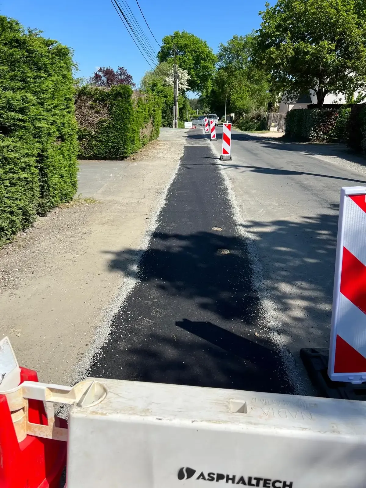 Reprofilage de rives de chaussée affaissées