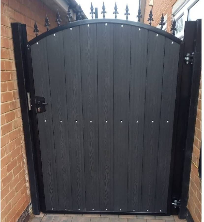 Metal Gates & Railings Derby composite gate with fleur de lis top in Derby 