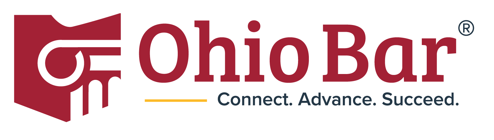 The logo for ohio bar connect advance succeed