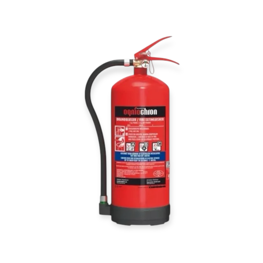 Poederblusser 6 kg met brandblusserkast