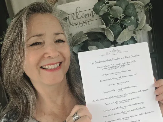 Sandra Wiseman Smith holding up 