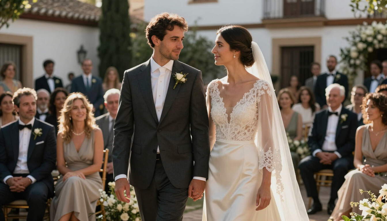 Fotógrafo de bodas en Málaga capturando un momento natural de una pareja