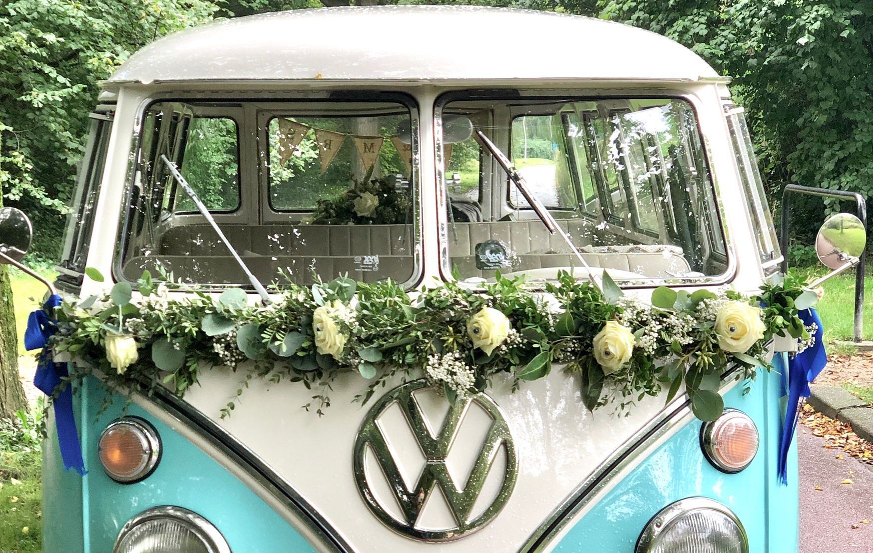Volkswagenbusje huren, alkmaar, Noord Holland, trouwbus, VW bus, Bloemenslinger, Retrobus