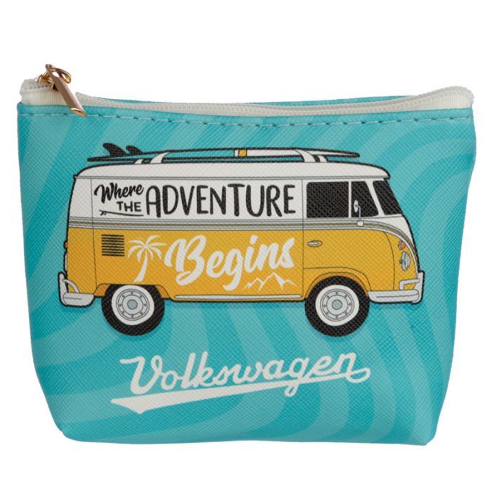 Portemonnee, sleuteltasje, toilette tas, medicijntasje, vakantie, pinpas tasje, VW busje, VW T1, Volkswagenbus