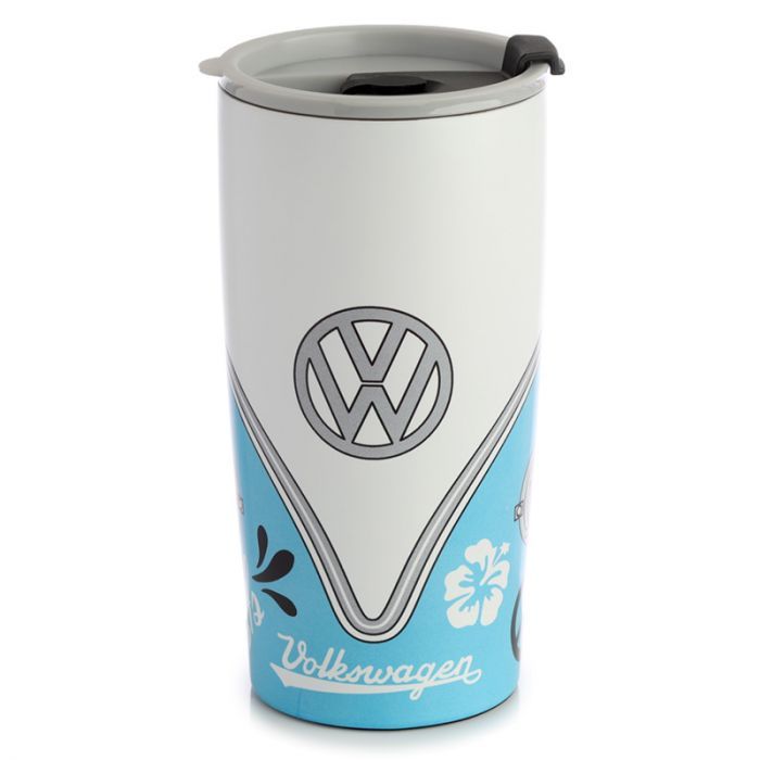 Thermosbeker, Thermosfles, warmhoud beker, warmhoud fles,, Volkwagenbus, VWT1, Hippiebus, retrobus