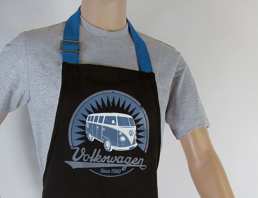 Volkswagenbus keukenschort VW T1 retrobus BBQ schort vaderdag moederdag verjaardagcadeau kerstcadeau