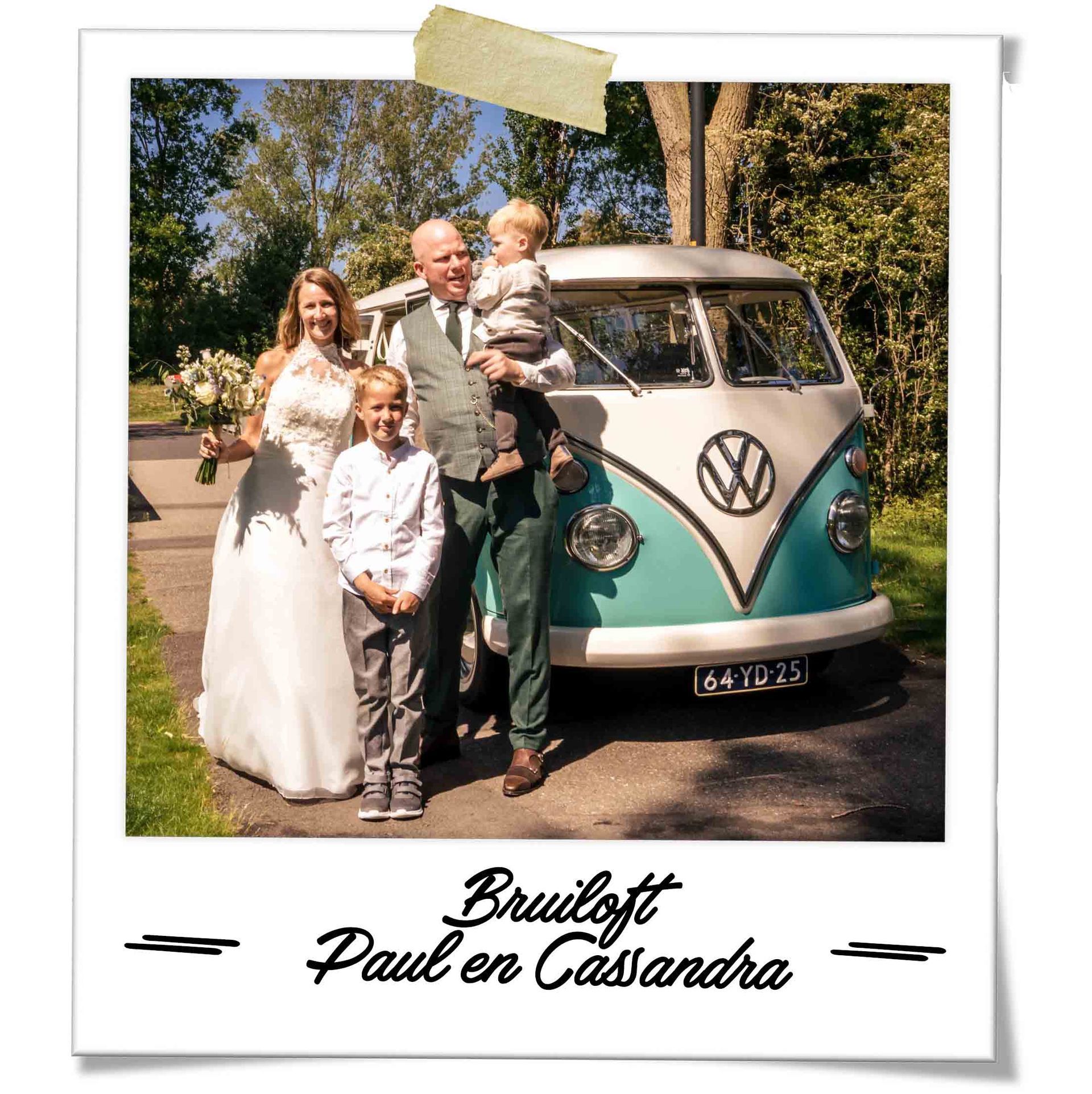 Volkswagenbusje huren, trouwen met kinderen, trouwen in een schuur, trouwvervoer
