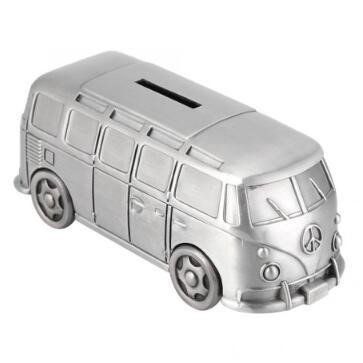 Volkswagen bus spaarpot metaal cadeau