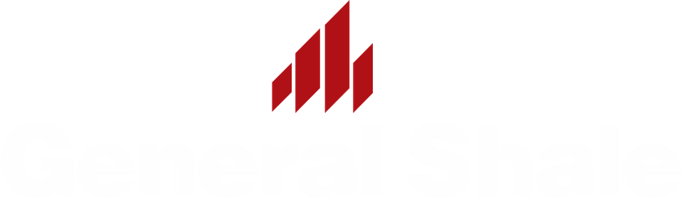 a red and white logo on a white background .