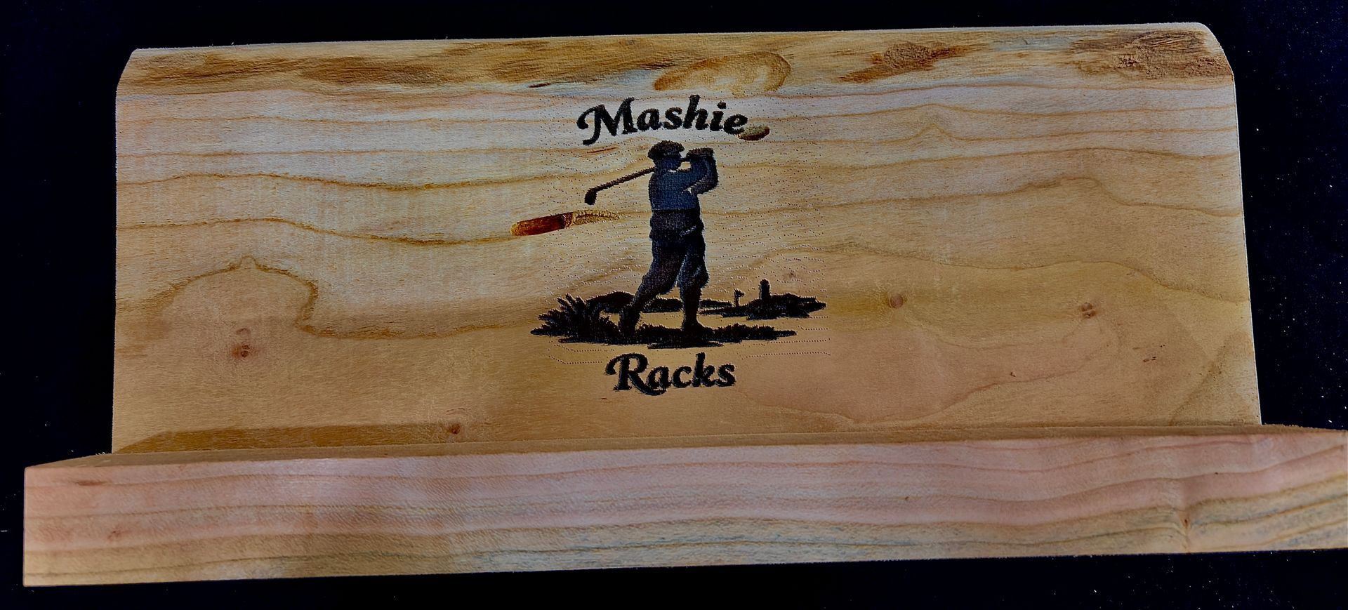 Mashie Rack Display - Unfinished Cherry