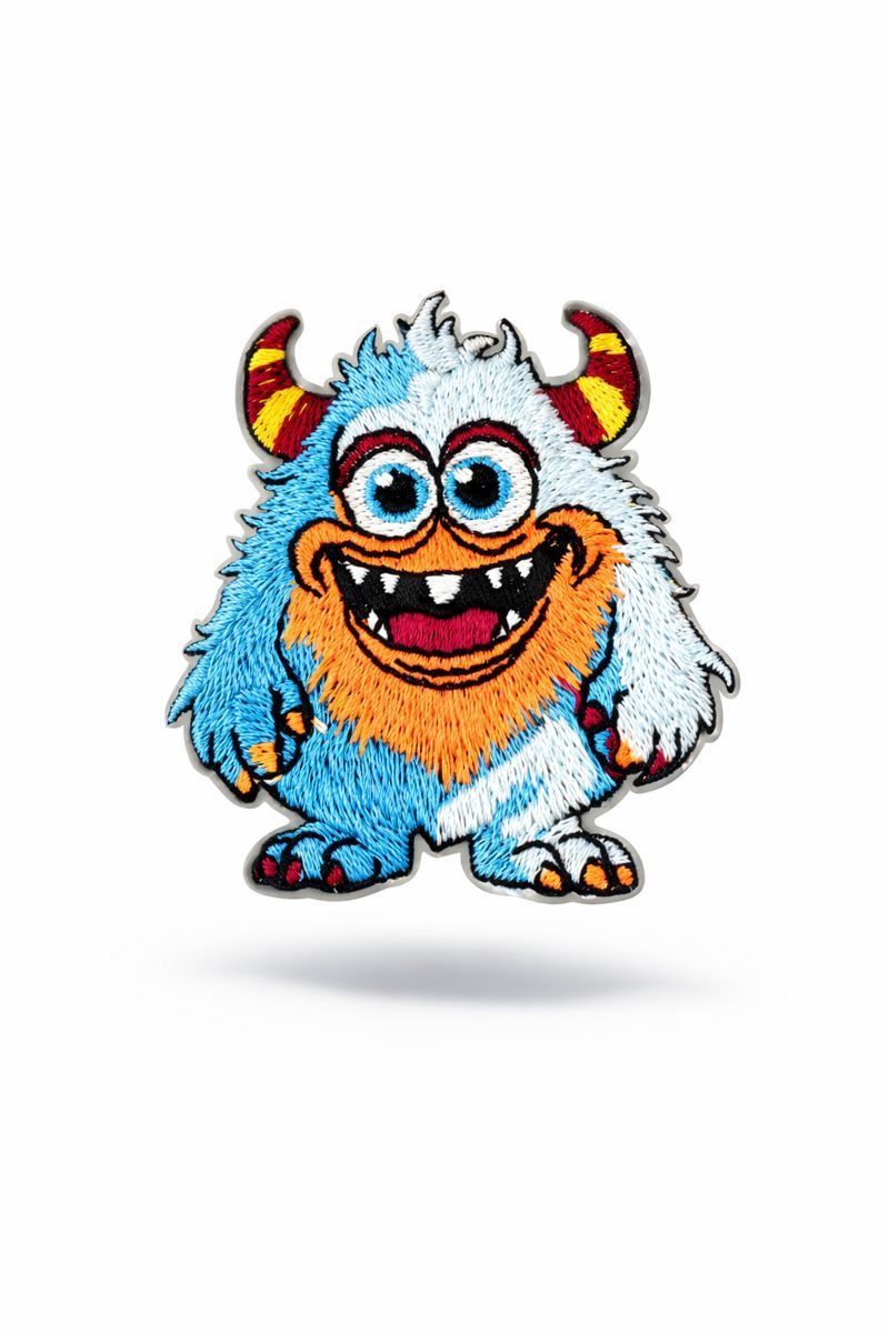 Badge Blauw Monster