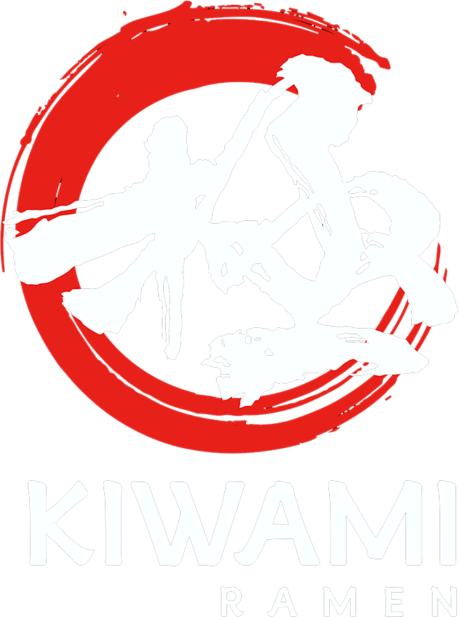 Red circular logo with a white horse and the word &ldquo;KIWAMI&rdquo; underneath.