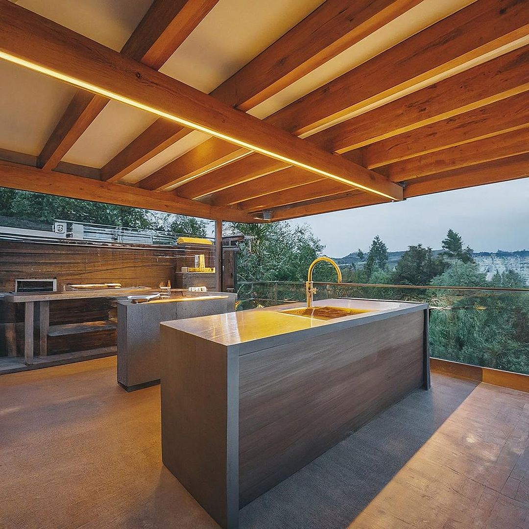 A kitchen with a large island in the middle of it — Allnew Kitchens in Lake Macquarie, NSW