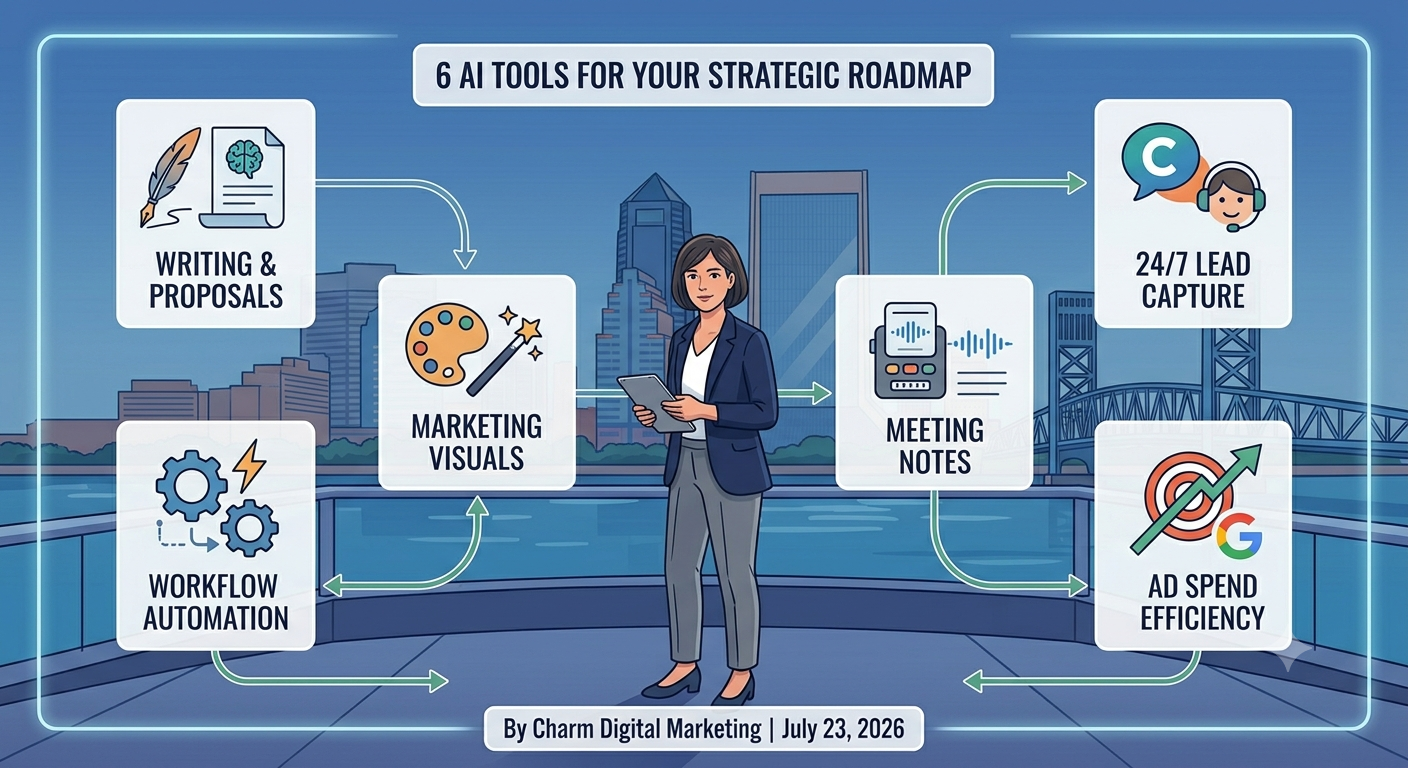 AI tools for Jacksonville professional service businesses by Charm Digital Marketing