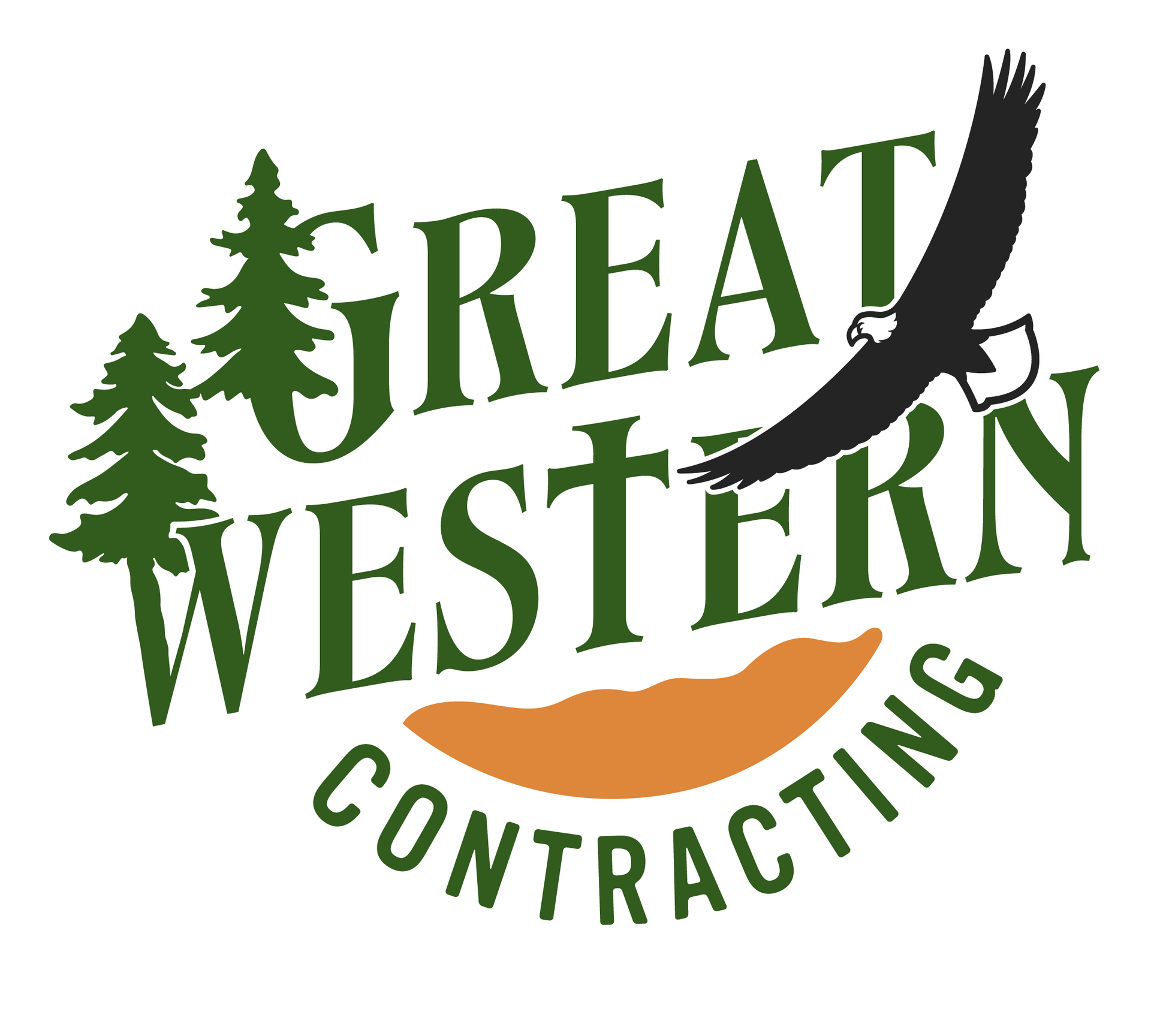 dark great western contracting logo