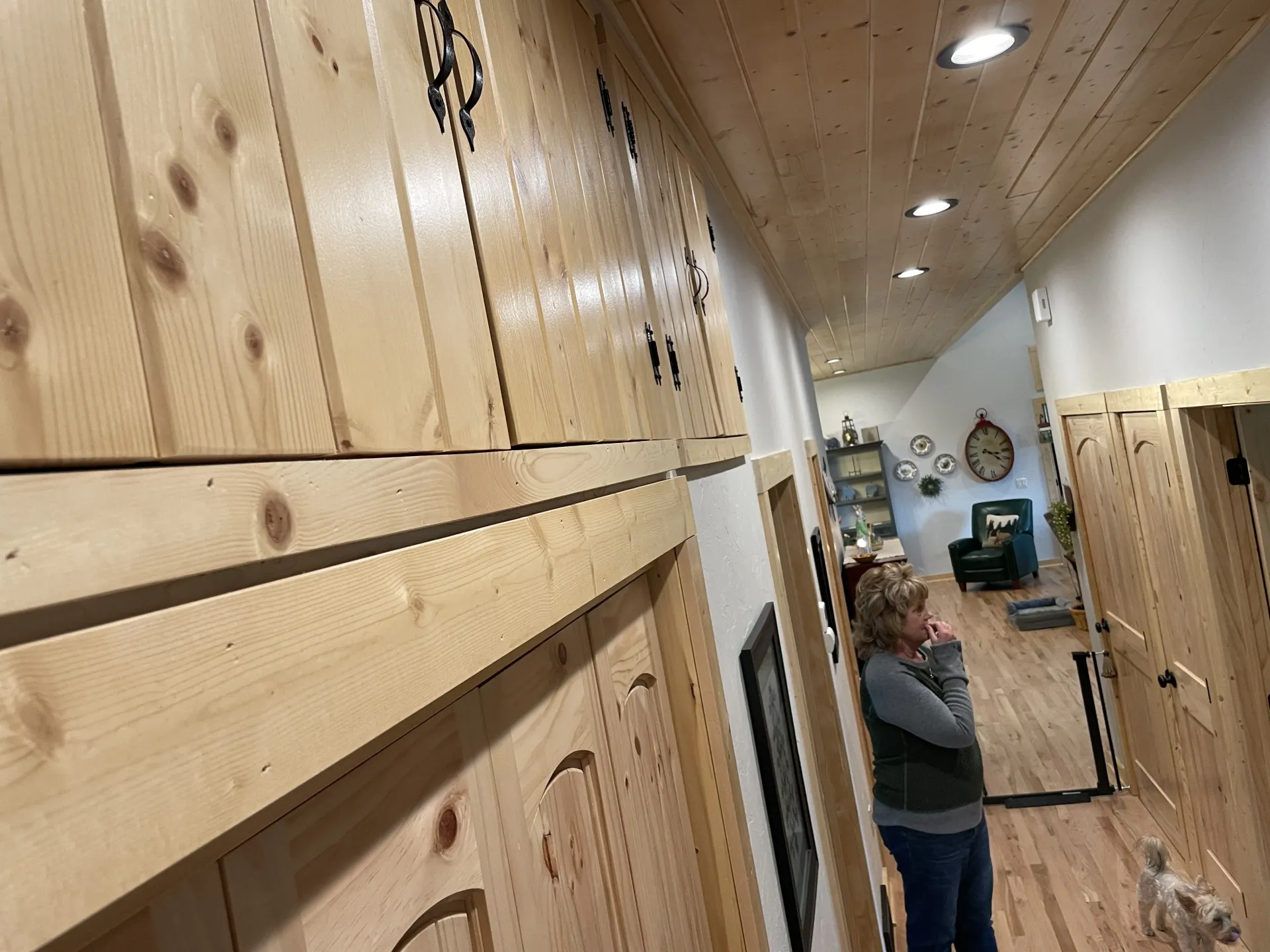 custom home builder Wyoming hallway
