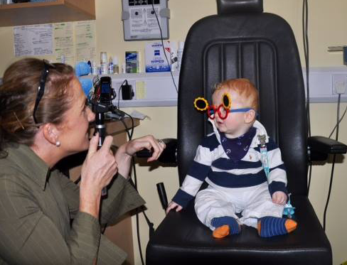 Young Child getting Eye Test