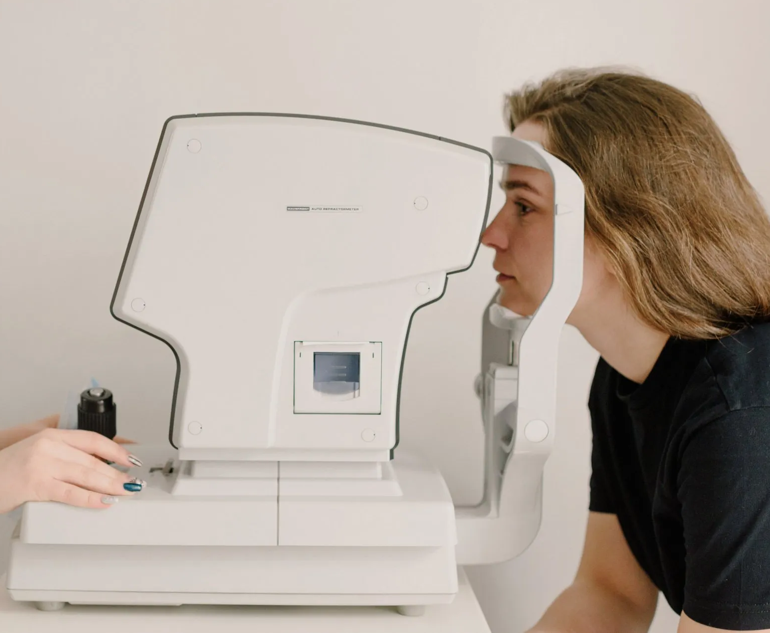 Woman Getting Eye Test