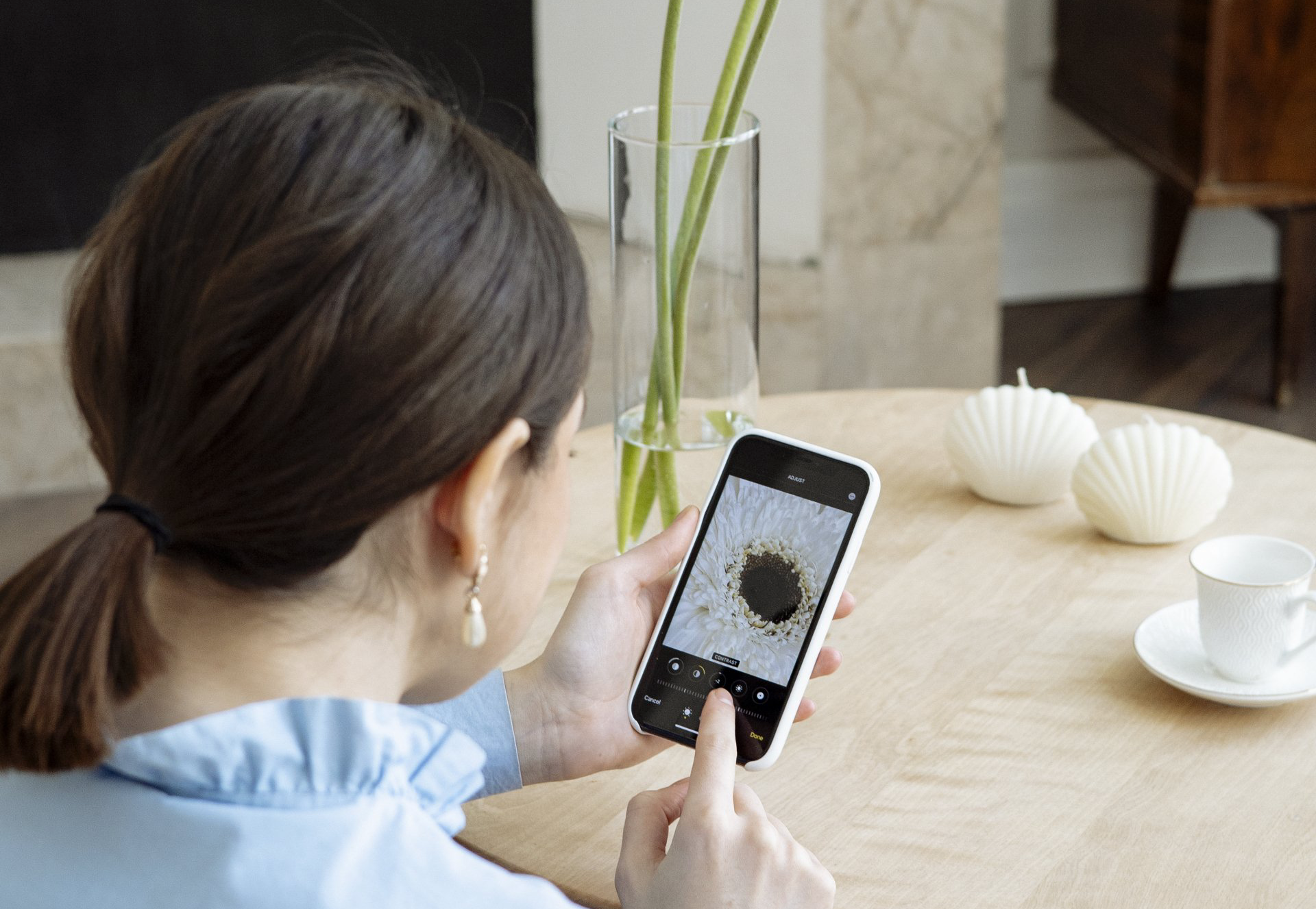 Girl using a smart phone