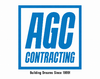 AGC Contracting blue logo with tagline “Building Dreams Since 1999!”