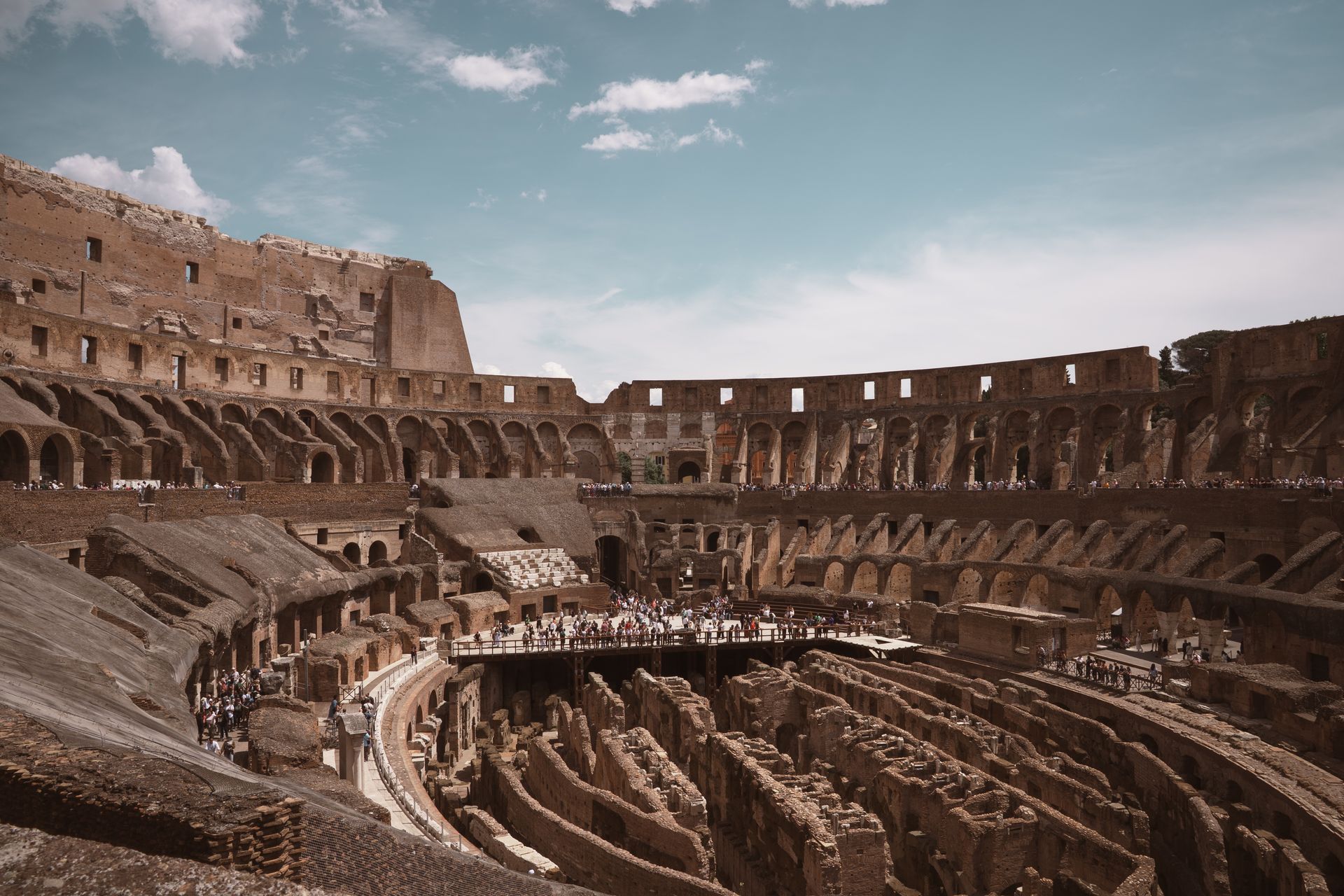 WIDE COLOSSEUM INTERIOR, ROME