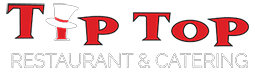 Tip Top Logo with Hat (White)