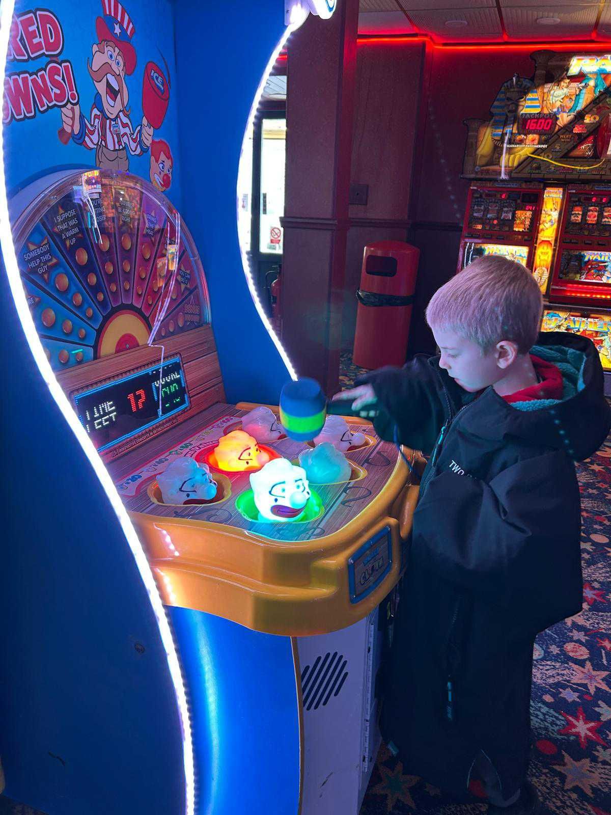 Whack a mole is an old favourite with a new twist. Play this in one of the four amusement arcades here in Westward Ho!