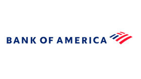 The bank of america logo is on a white background.