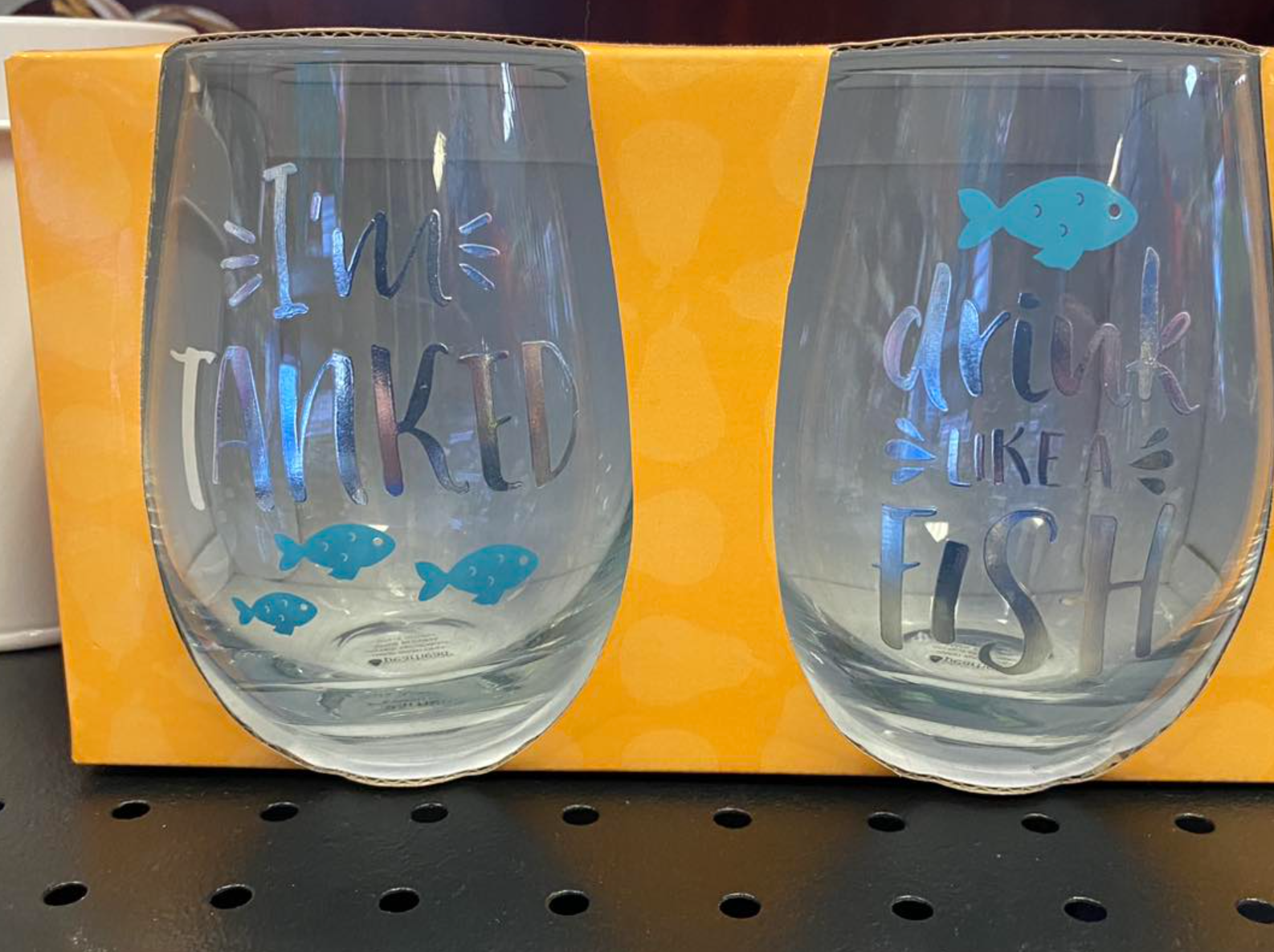 A pair of wine glasses