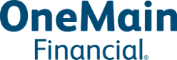 OneMain Financial logo in dark blue text on a white background