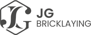 JG Bricklaying logo with a stylized gray “JG” and the words “JG BRICKLAYING” in dark gray.