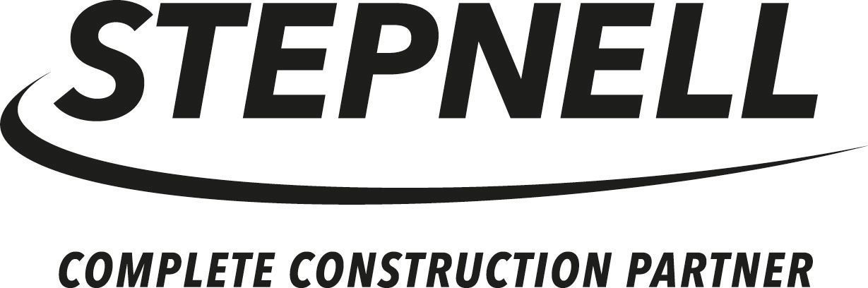 STEPNELL logo with the tagline “Complete Construction Partner” in black and gray