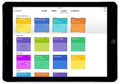 Love is Blinds St. Louis: A tablet with a smart home system app.