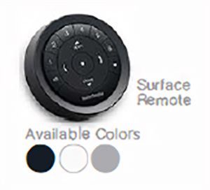 Love is Blinds St. Louis: A surface remote for motorized window treatments.